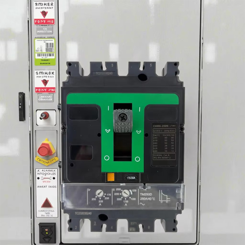 CHM6-250N قطاع دارة مقولب 250A حراري مغناطيسي قابل للتعديل متعدد الجهد كسر MCCB