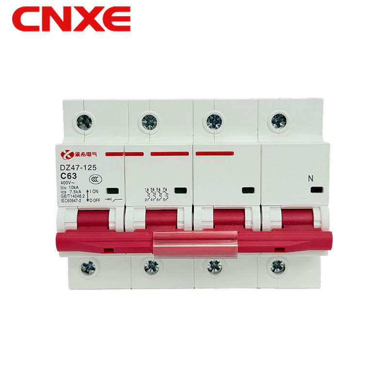 DZ47-125 C63 4P قاطع الدائرة 400V 63A مفتاح الهواء