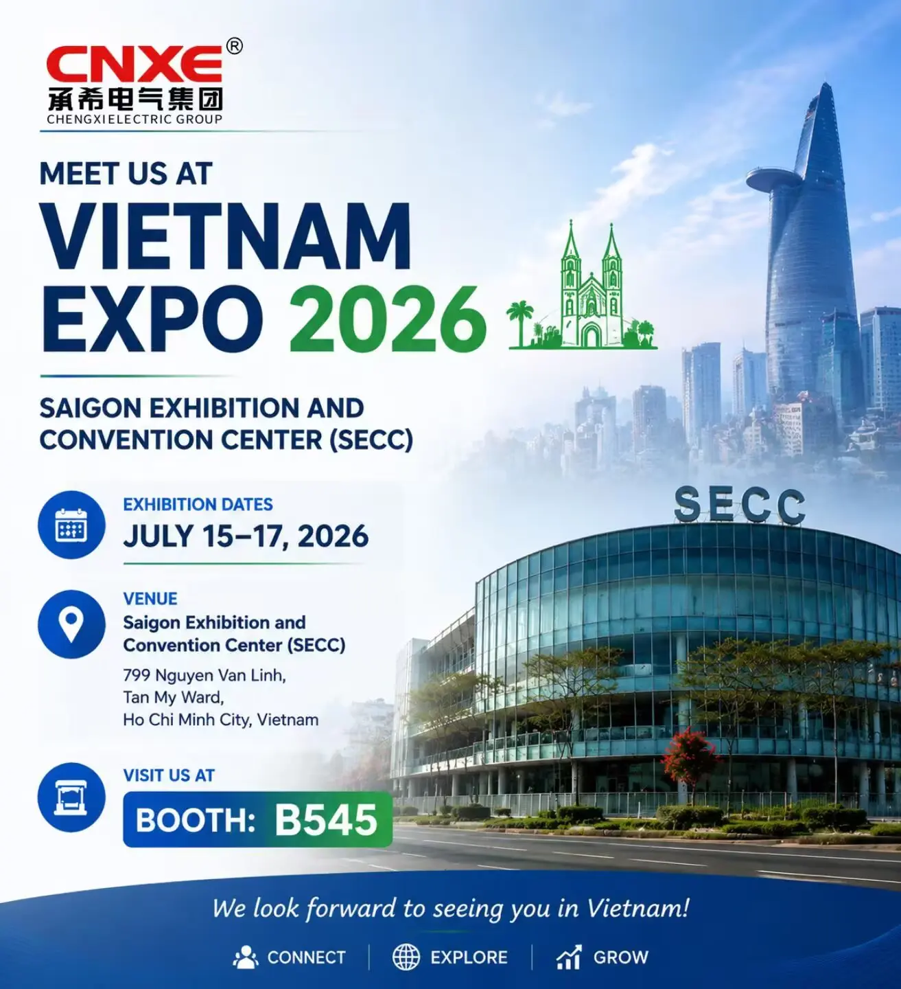 تتجه CNXE Electric إلى معرض فيتنام 2026